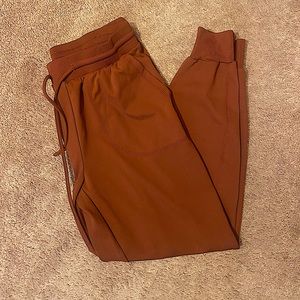 Burnt Orange Women Joggers- Size Medium